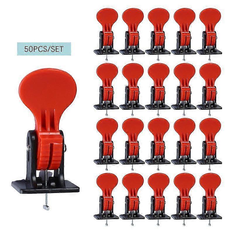 Tile Leveling System Leveler Locator Reusable Construction Tool 50pcs