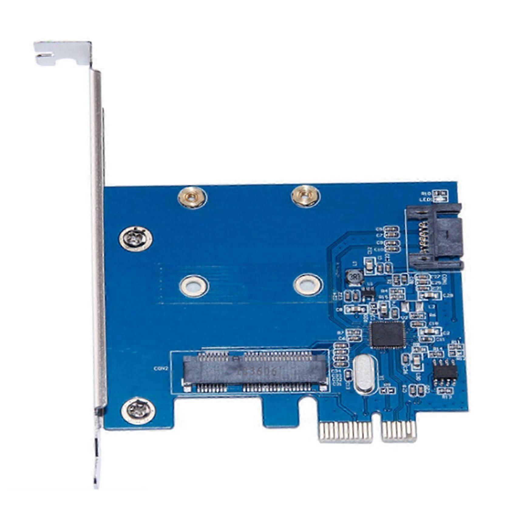 PCI-E To MSATA+SATA3.0 Expansion Card MSATA Adapter Card ASM1061 MSATA Hard Disk Adapter Card