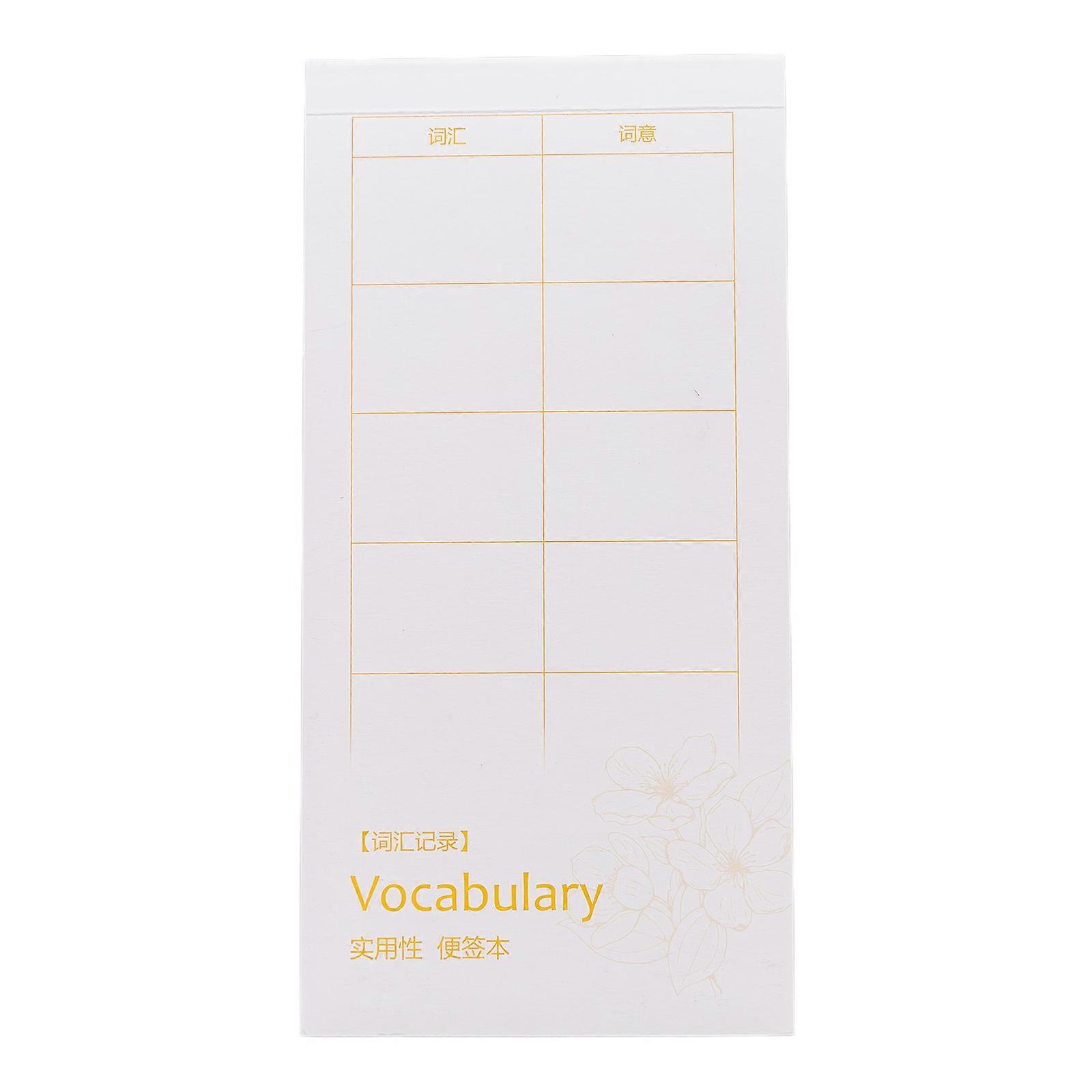 for Creative To-do List Note Pad Practical Vocabulary Memo Notepad for Record Shopping Lists Checklist Reminder Bookmark
