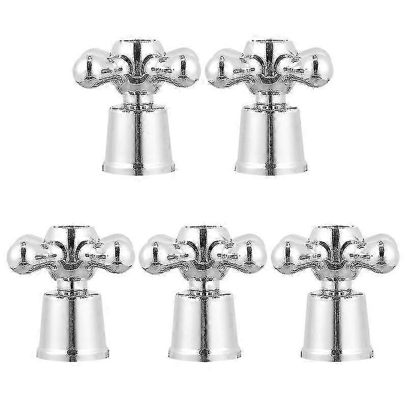 BEJOEY 5pcs Universal Faucet Knob Handle for Hot & Cold Tap Replacement
