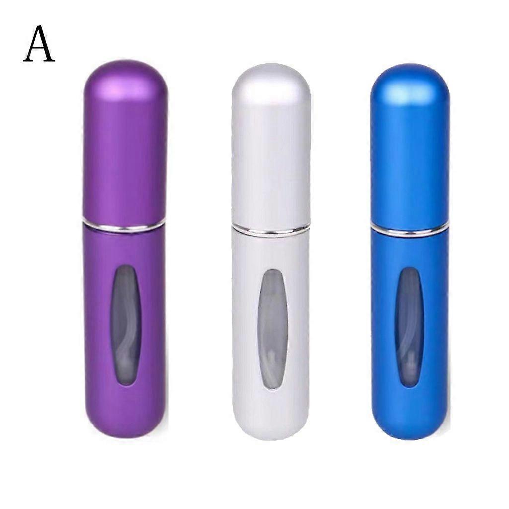 5ml Refillable Perfume Atomizer Bottom-Fill Travel Spray Bottle with Plastic Inner Tank Leakproof & Portable