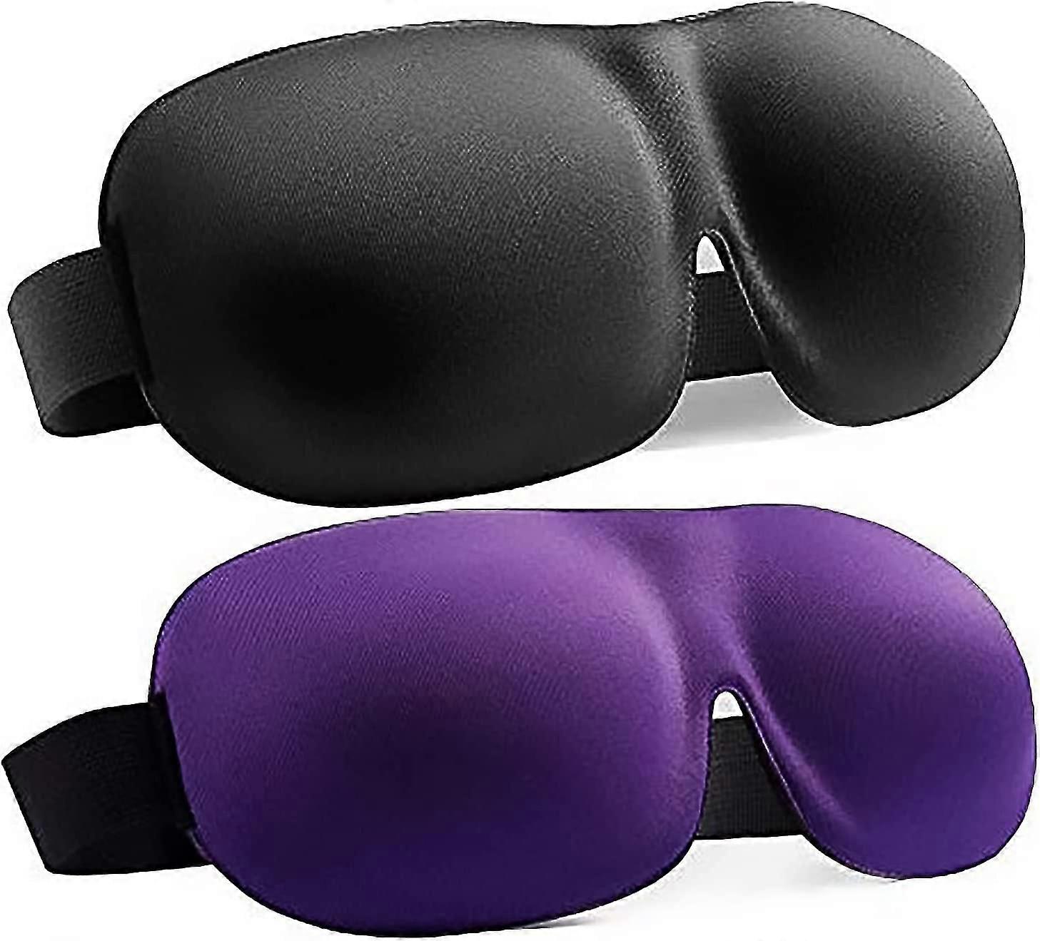 3d Contoured 100% Foam Respirant Sleep Shade Eyewear (noir)(4-j-1)