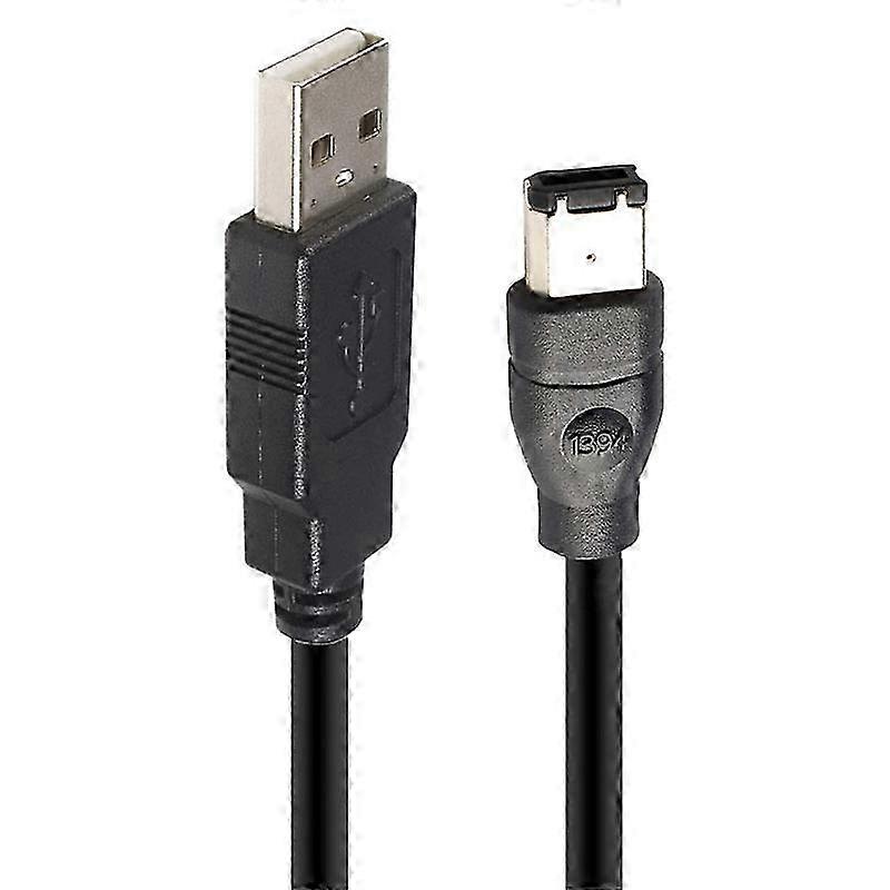 JUNSUNMAY 1.8m Firewire IEEE 1394 αρσενικό 6 καρφιτσών στο αρσενικό καλώδιο μετατροπέων προσαρμοστών USB 2.0 SZRH Α-Φ