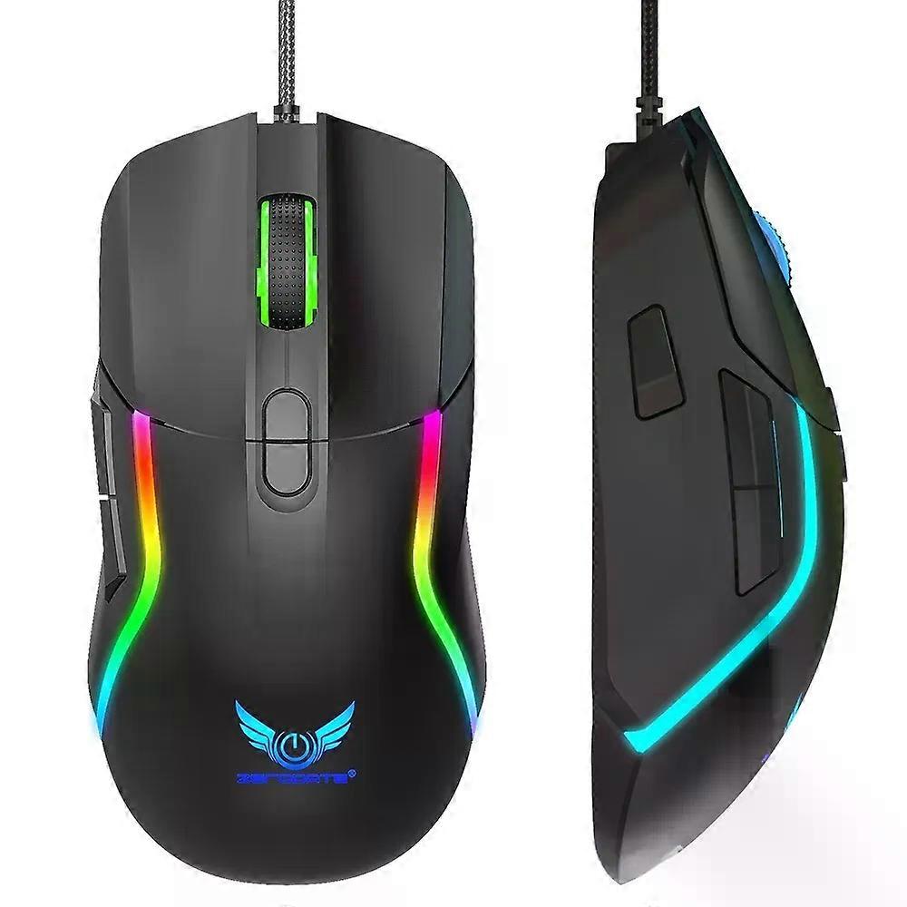 G28 Gaming Usb Wired Mouse Full Key Macro Programming Colorful Rgb Stereoscopic Anti Slip Built Weighted Competitive Mouse