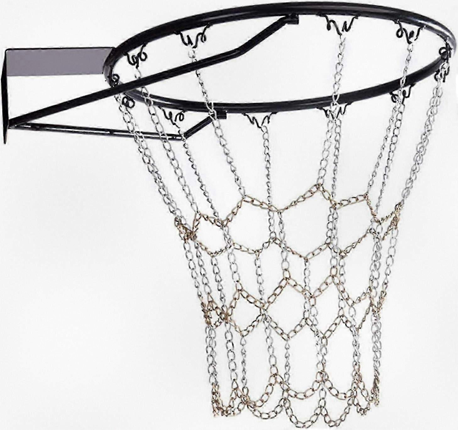 Heavy Duty Galvanized Steel Chain Basketball Net for Indoor Use, Durable Replacement Net (2024)