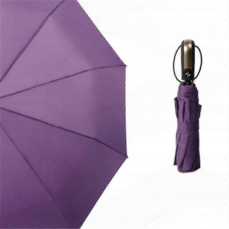 مظلة أومنا اتوماتيك، يدوي، قابلة للطي، XL، مع غطاء بنفسجي