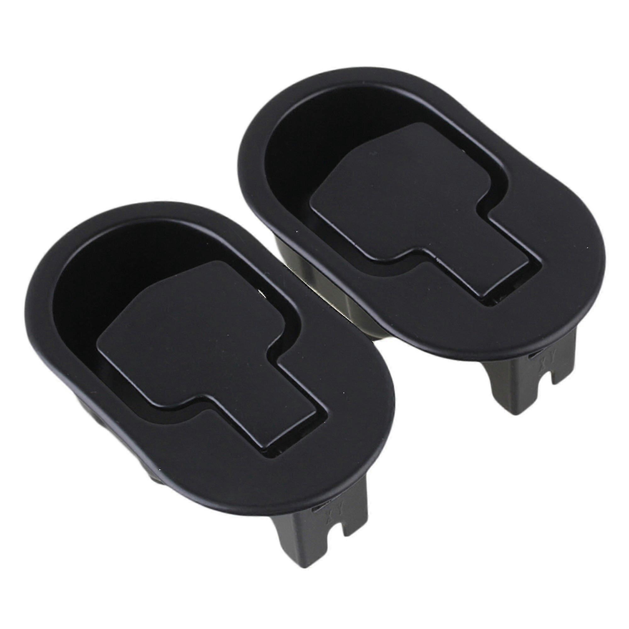 2pcs η μαύρη απελευθέρωση λαβής recliner τραβά δύο αντικατάσταση τρυπών 11.2x6.6x3.8cm