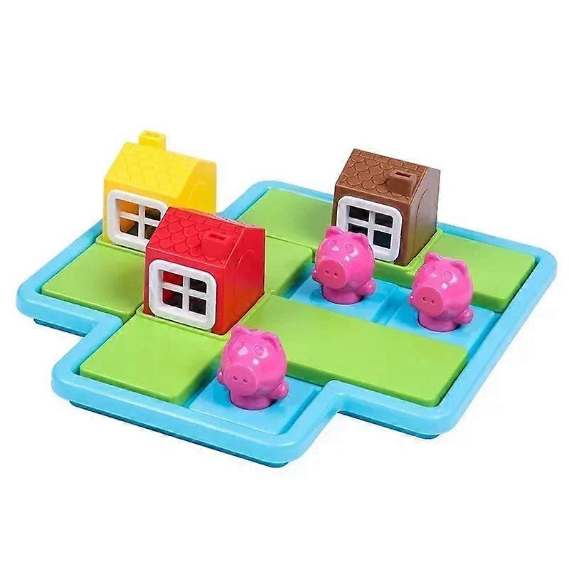 Three Little Pigs Hide And Seek Puzzle Game - Skill-building Logic Toy With