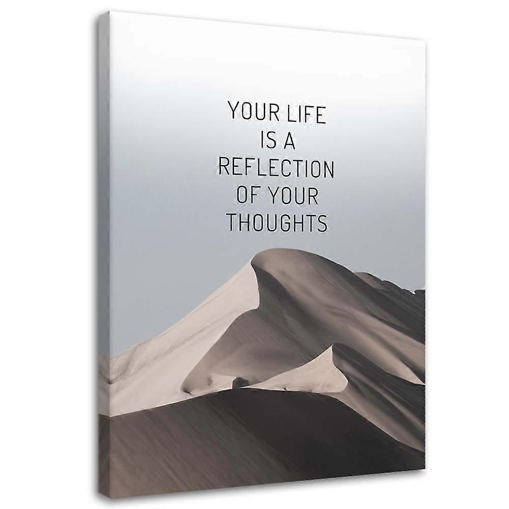 Lienzo motivacional Tu vida - 60x90