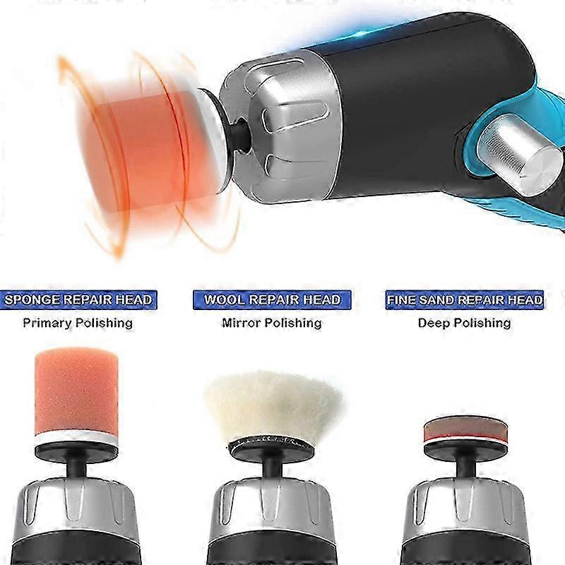 Cordless Car Buffer Polisher,Mini Portable Polisher Tool Kit for Car - FFY
