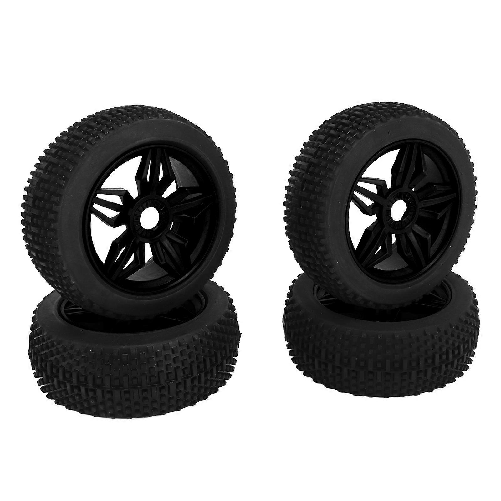 4PCS Remote Control Tires Stable Grip Strong Cushioning Uneven Texture Thickening Universal for 1/8 RC Car