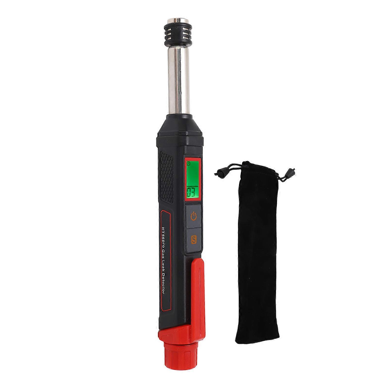 Gas Leak Detector LCD Backlit Display Portable Combustible Gas Analyzer with Visible ble Alarm