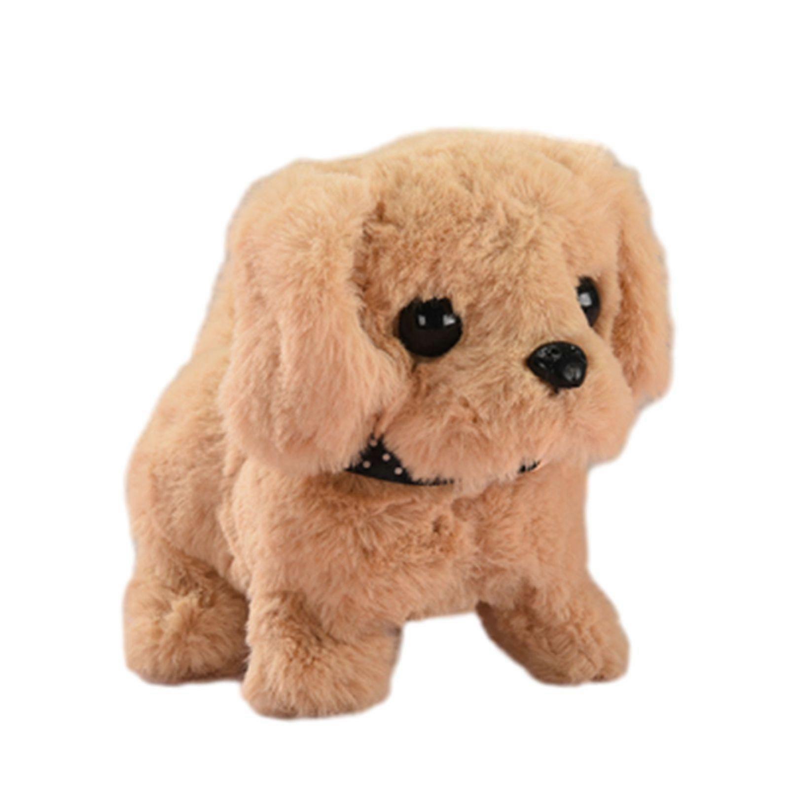 Jouet électronique en peluche pour tout-petits et enfants, jouet interactif et réaliste pour animaux de compagnie, marche, aboiements et remuement de queue