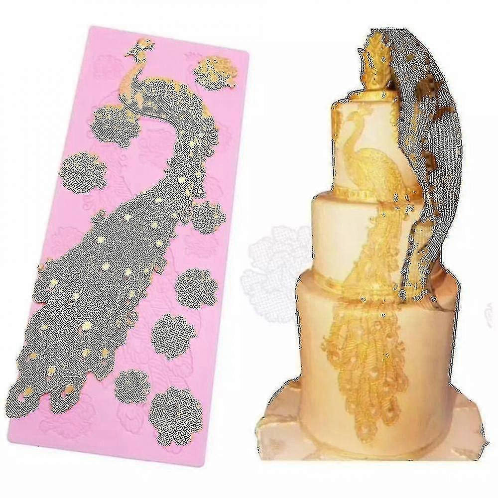 Peacock Flower Shape Silicone Mold