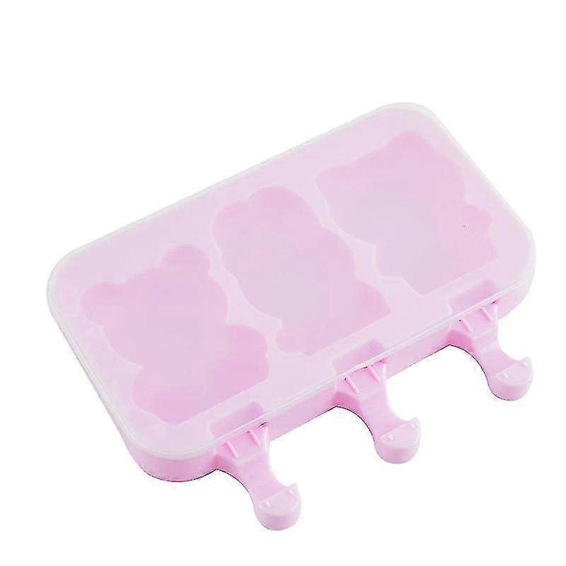 アイスクリームモールド、シリコンアイスクリームモールド漫画クリエイティブ3、DIYアイスクリーム付きアイスキャンデーモールド、蓋付き50アイスクリーム