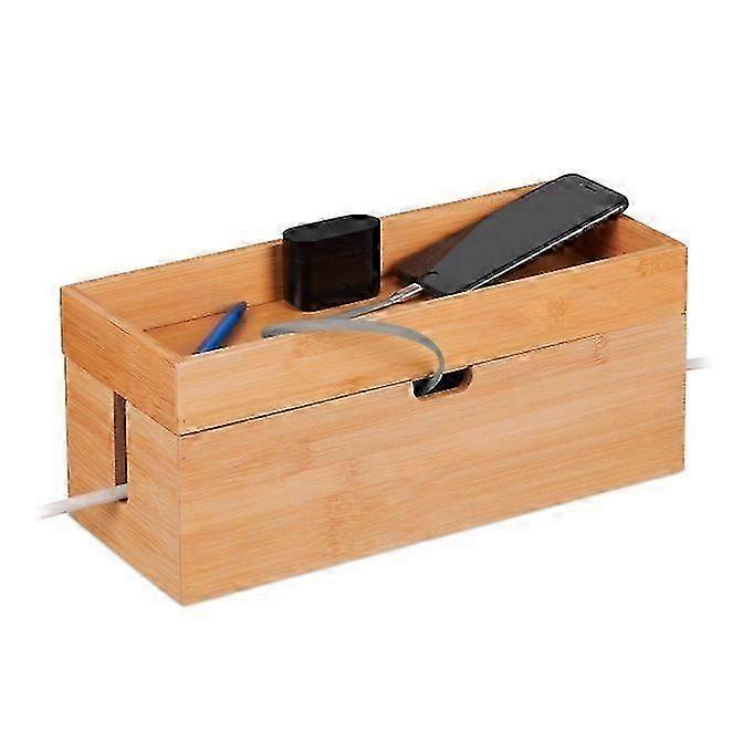 Kabelbox i bambu