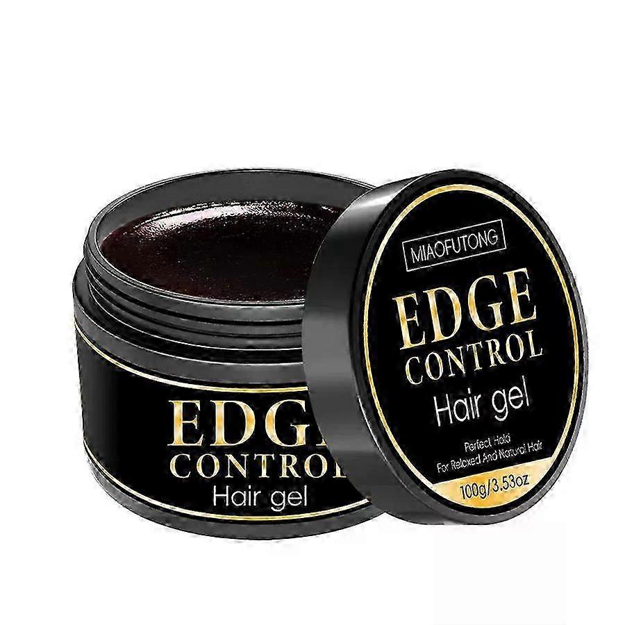 Strong Hold Edge Control Gel with Castor Oil, Non-Greasy, Non-Flaking, Long Lasting, Supports Hair Growth, Natural Formula, For All Hair Types