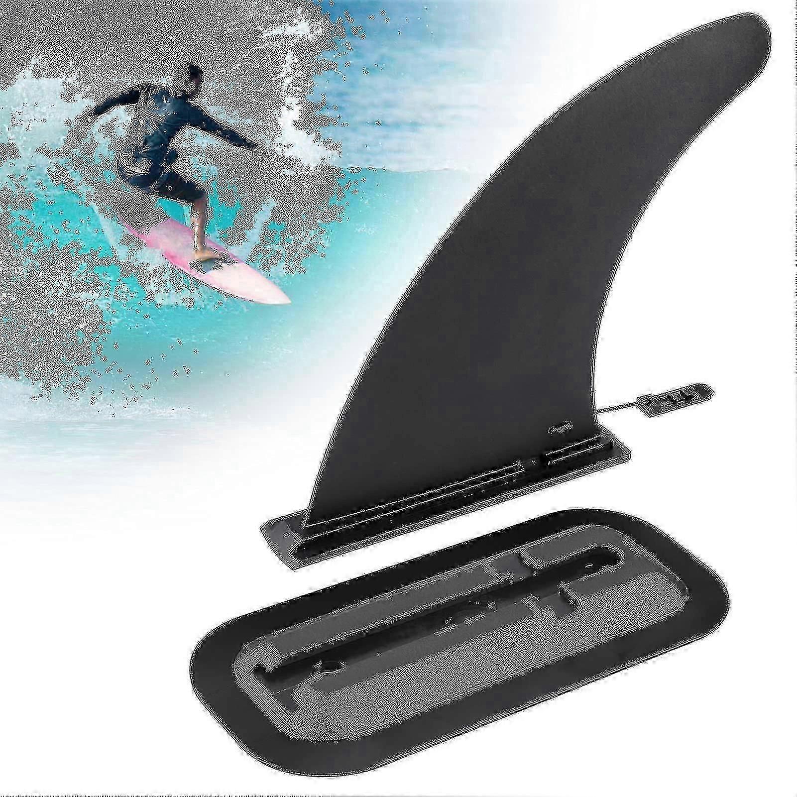 8 Inch Removable Universal Surfboard Sup Fin With Fin Base, Detachable Center Fin Stand Up Paddle Board well