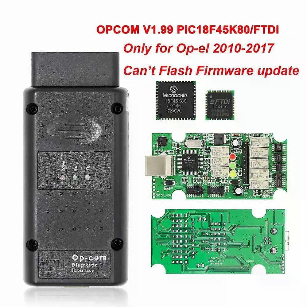 OPCOM V5 Pour Opel 2021 OP COM 1.70 flash mise à jour du firmware Câble de diagnostic de voiture OP-COM PIC18F458 CAN BUS OBD 2 OBD2 Auto Tools