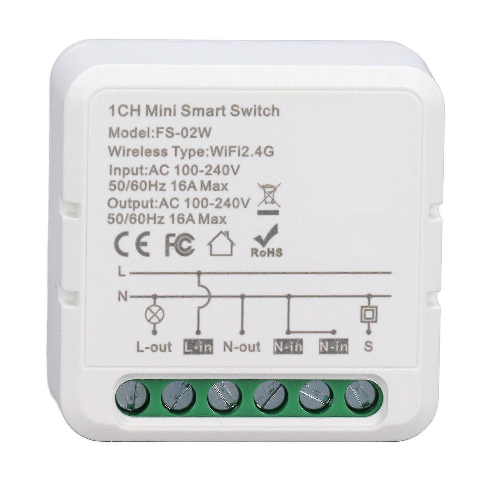 Smart WiFi Relay Switch Module - DIY Voice Control, Compatible with Apple, Google, Amazon