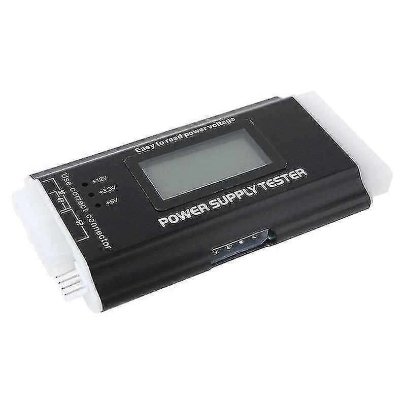 New Lcd Pc Computer 20/24 Pin 4 Psu Btx Itx Sata Hdd Power Supply Tester
