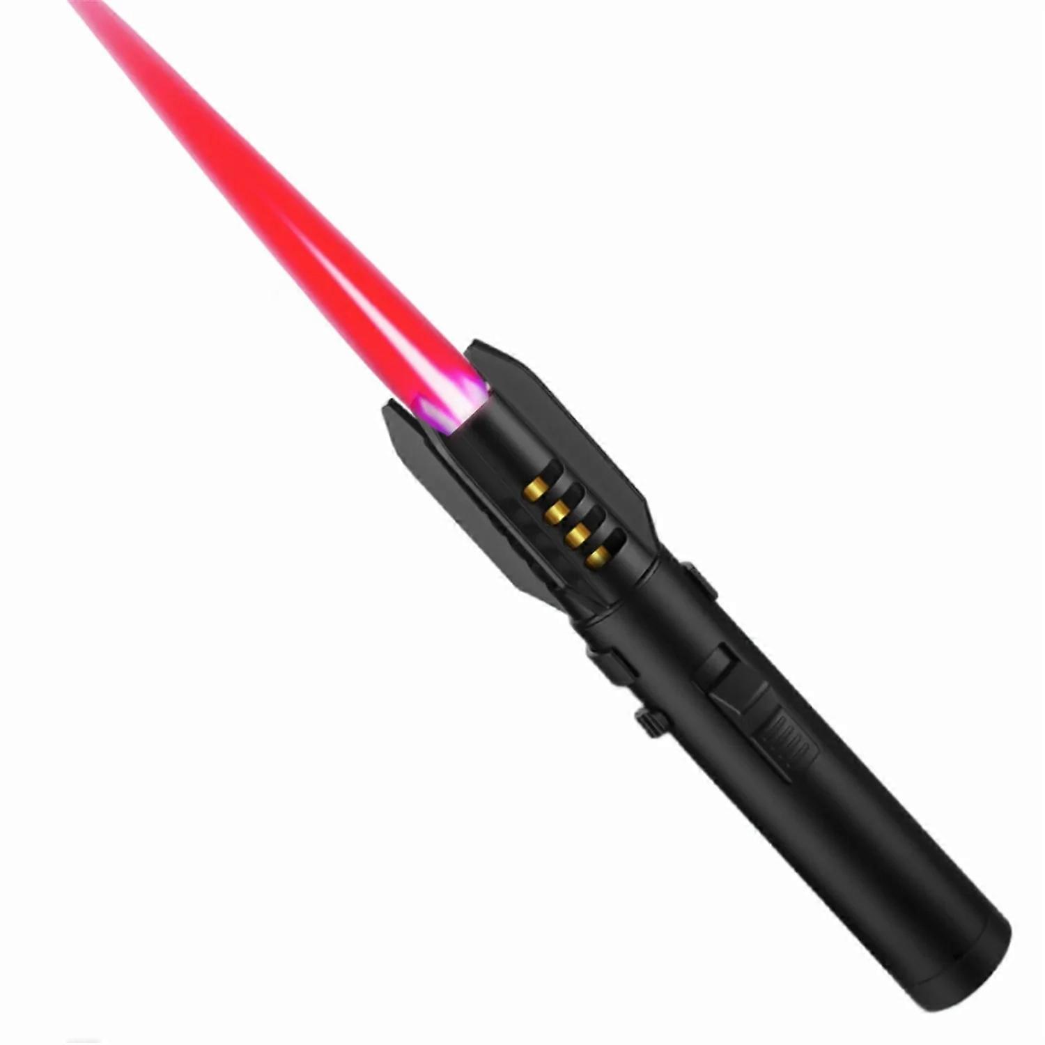 Portable Outdoor Gas Torch Lighter Metal High Temperature Turbine Torch lighter Safety Lock Windproof Camping BBQ
