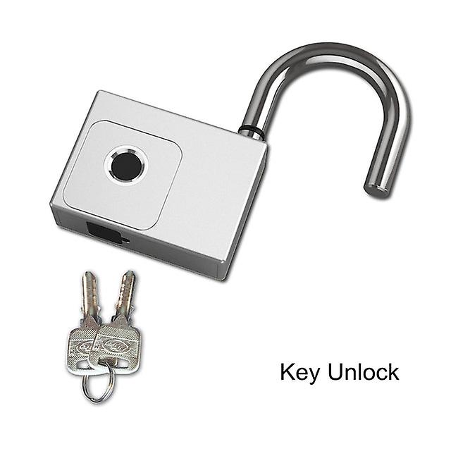 Smart Fingerprint Printing Padlock Ip65 Waterproof Tuya Bluetooth Usb Rechargeable Key Unlock Anti-theft Bag Cabinet Door Lock