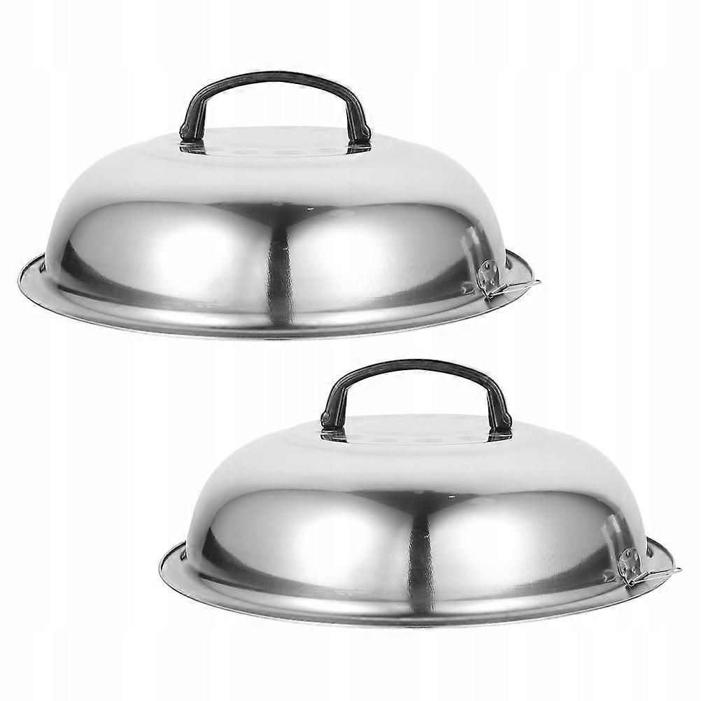 Pfannendeckel aus Edelstahl 2er Pack