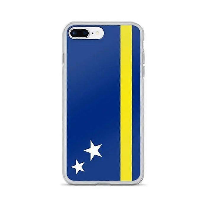 iPhone Case - Curaçao - Flag - Flexible - Multicolor - Compatible with iPhone 8 Plus