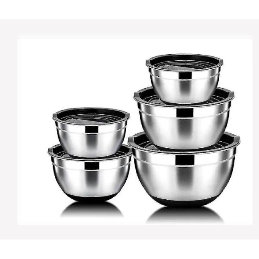 Mixing Bowls for Home Chefs, Stainless Steel Mixing Bowls with Space Saving Stackable Design, Dishwasher Safe Bowls for Everyday Use, Easy to Clean