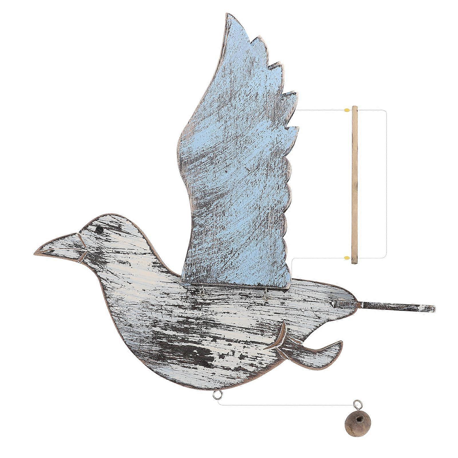 Mediterranean Style Wooden Seagull Shaped Adornment Hanging Seagull Decor