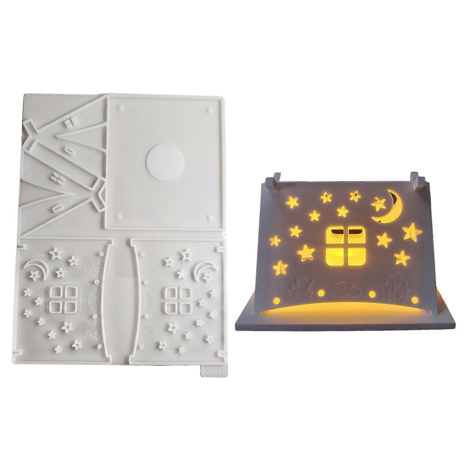 Customizable Sturdy Silicone Tent Shape Mould Set Portable for Stylish Keychains Sturdy and Easy to Use Resin Tools