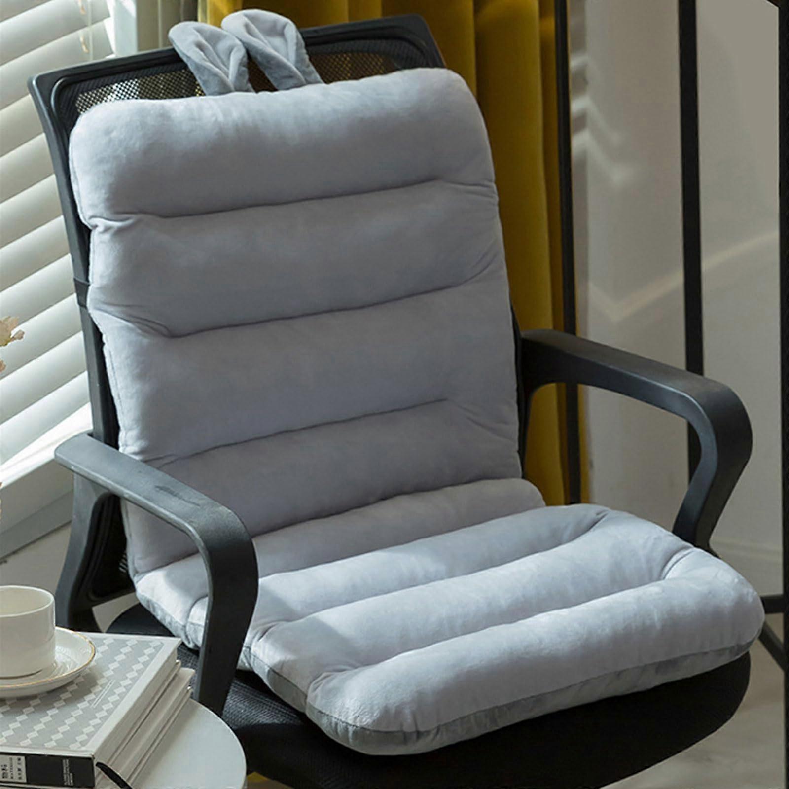 Chair Cushions, Rocking Chair Cushion, AntiSlip Soft Comfortable Office Chair Cushion Seat Cushion with Back Support(Color:Grey) Ref: 3598