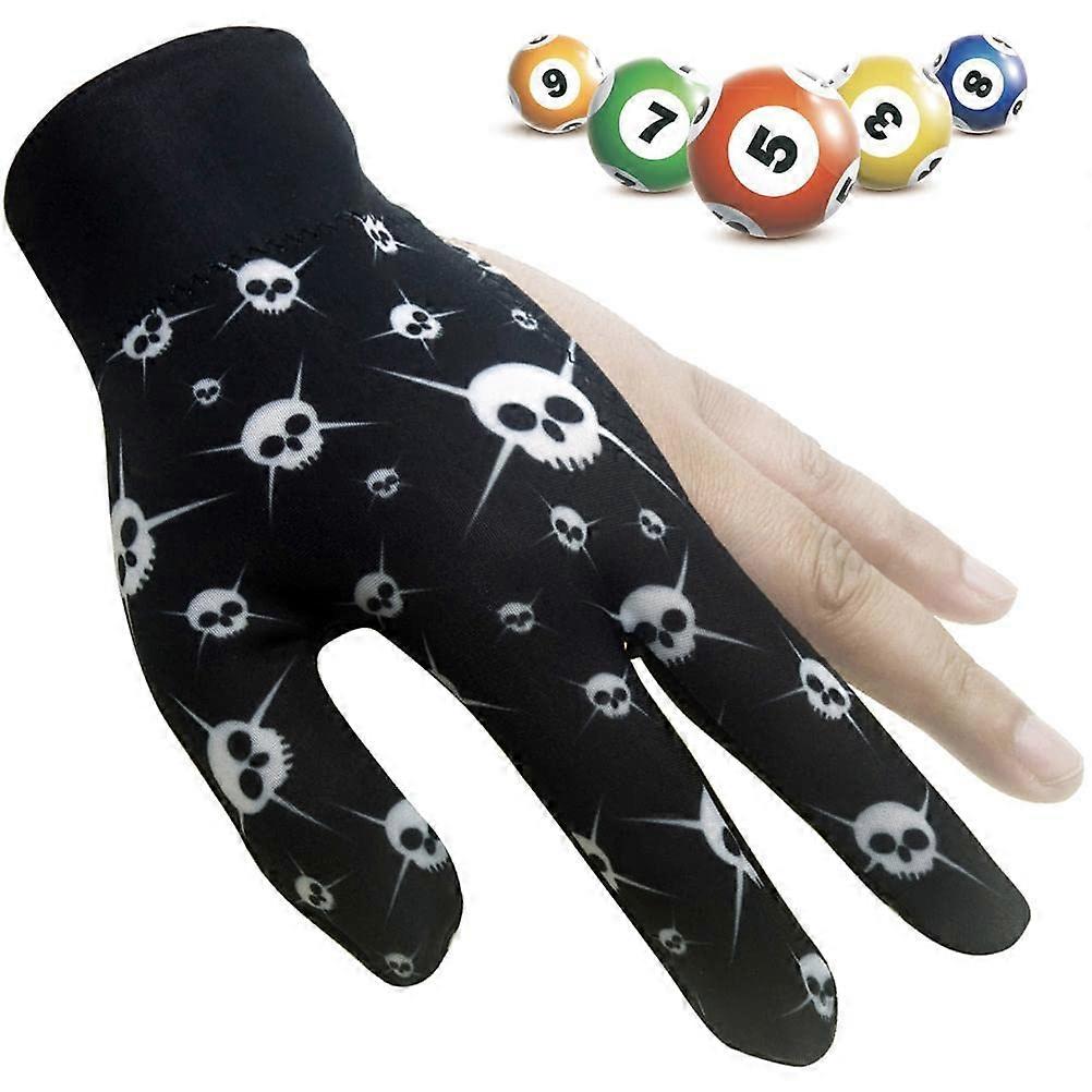 Billiard Glove Left Three Finger Billiard Gloves Men Women Elastic NonSlip Abrasion Resistant Breathable Billiard Pool Cue Gloves Left Hand