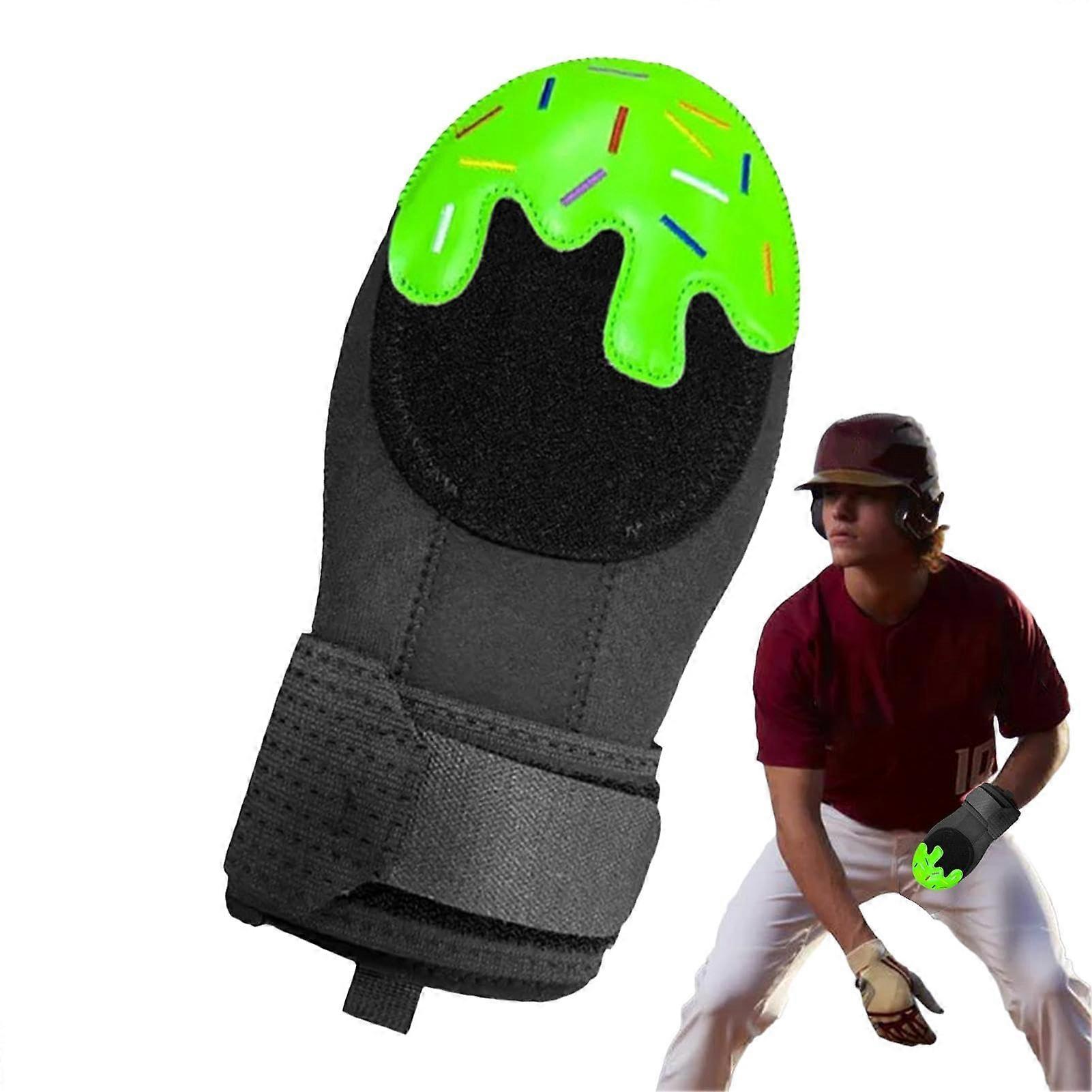 Gleithandschuh Softball Ice Cream Baserunning Gleithandschuh, protective Baseball training glove, sliding pads with elastic strap green