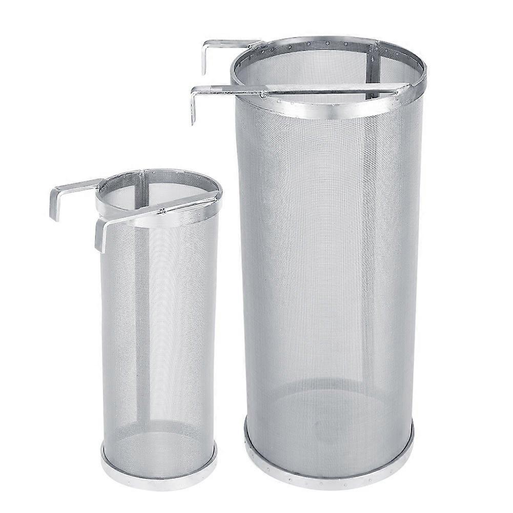 Stainless Steel Brewing Filter, Homemade Hop Filter Mesh, Reusable 300 Micron Kettle Broth Filter (10x25.5cm)