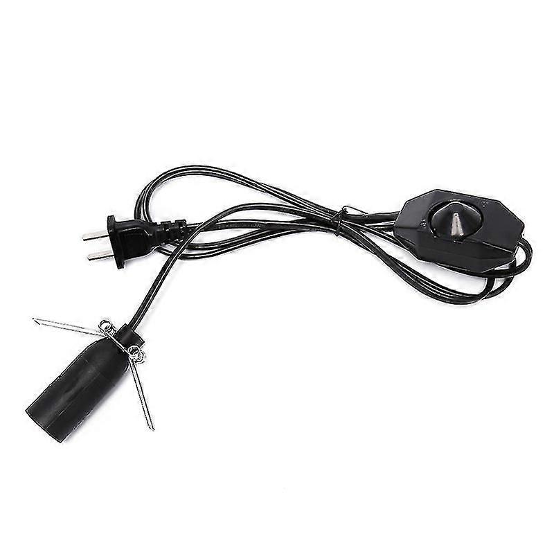 Salt Lampe Dimmer Kontrollbryter Strømkabel Ledning E14 Socket US Plug