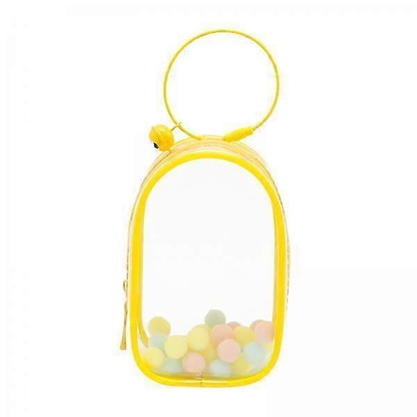 5x Portable Doll Storage Case Multi Purpose PVC Clear Empty Zipper Case Keychain