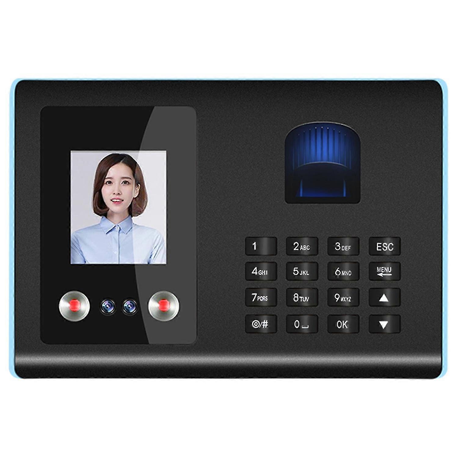 Intelligent Attendance Machine Face Fingerprint Password Recognition Mix Biometric Time Clock for Em