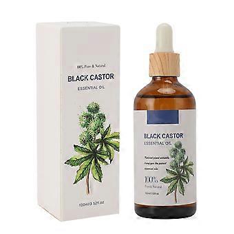 100ml Black Castor Essential Oil Massaging Skincare Black Castor Oil for Hair Nail Care Spa Aromatherapy