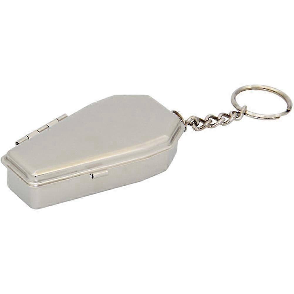 Novel Coffin Shaped Storage Ashtray Decorative Coffin Pendant Multi-functional Storage Holder
