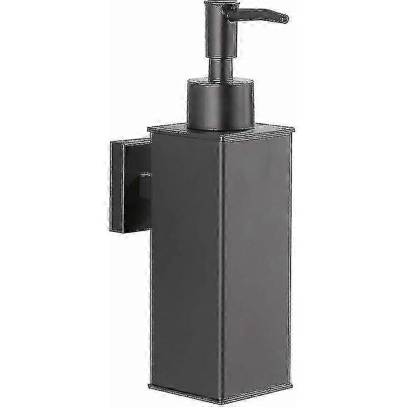 Dispenser di sapone a parete in acciaio inox 304 - finitura nero opaco - ideale per l'uso quotidiano con compatibilità per alcune marche
