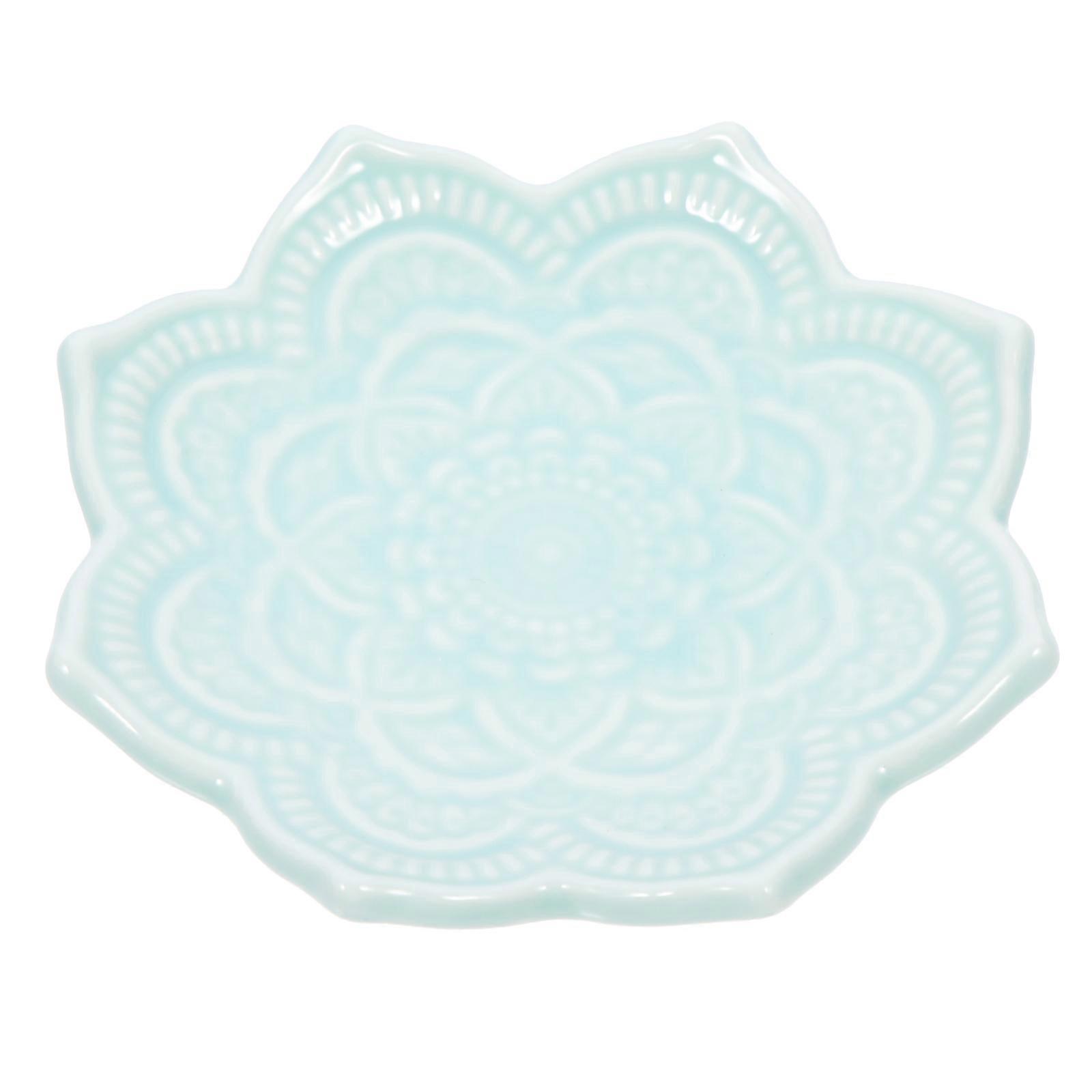 Ceramic Key Dish with Mandala Design for Accessories