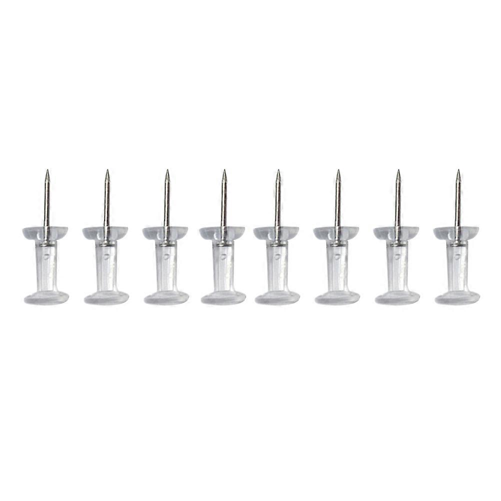 300pcs Transparent Map Pushpins for Office, Pinboards, Travel Maps & Photo Displays