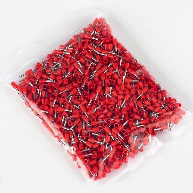 E0508 1000pcs Insulated Crimp Terminal Cold Pressed Terminal Tubular AWG #20 copper Crimp Terminal