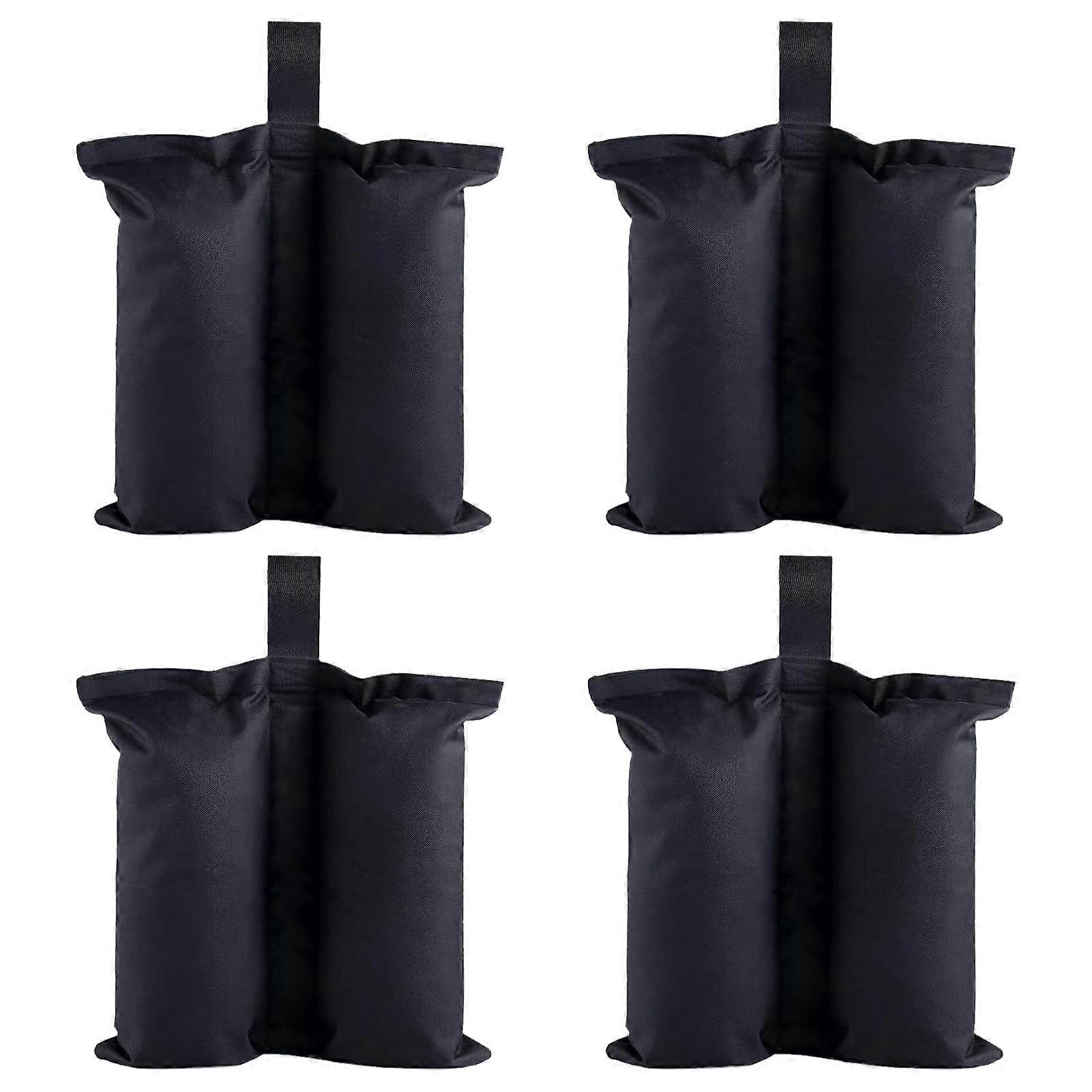 Weight Bags for Canopy, Tent, and Patio Umbrellas - Waterproof, Fillable, Windproof Stabilizers, Reusable Set of 4, 44x41cm