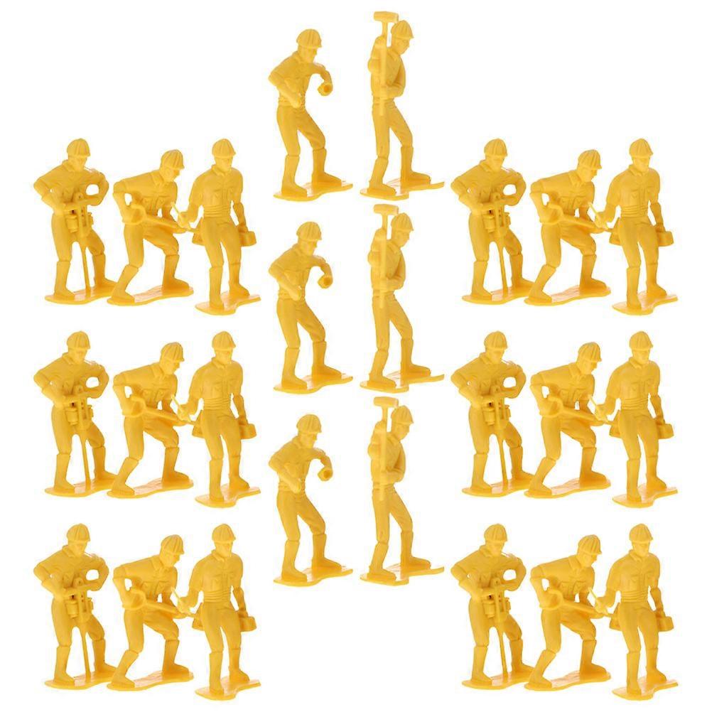 54 Piece Engineering Worker Model Set, Miniature Figurines for Creative Play, Friendly Design to Enhance Imagination and Cognitive Skills for DIY