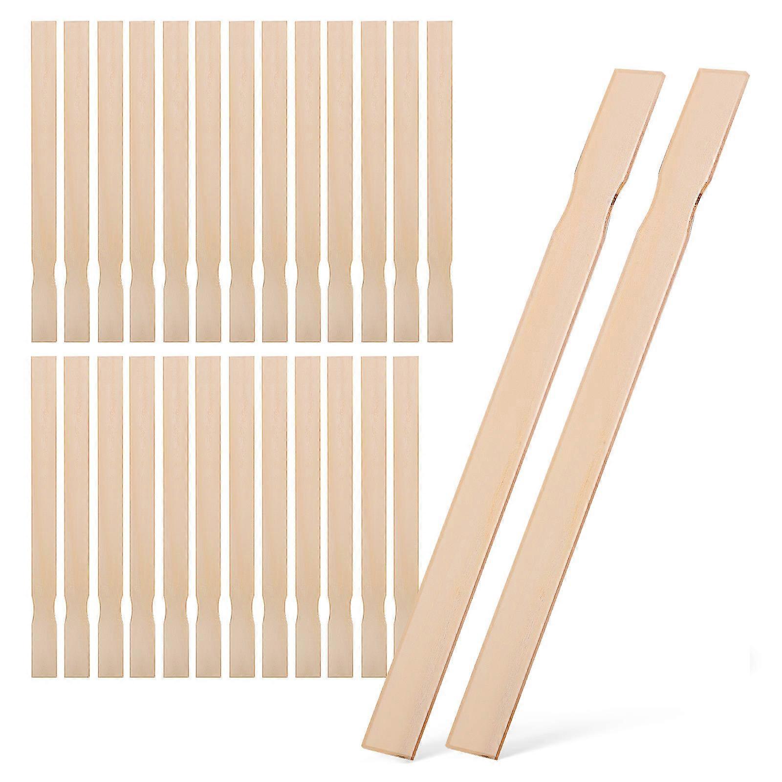 25pcs Durable Wooden Stir Sticks for Paint Mixing, Crafts & DIY Projects – Smooth Surface for Comfortable & Versatile Use