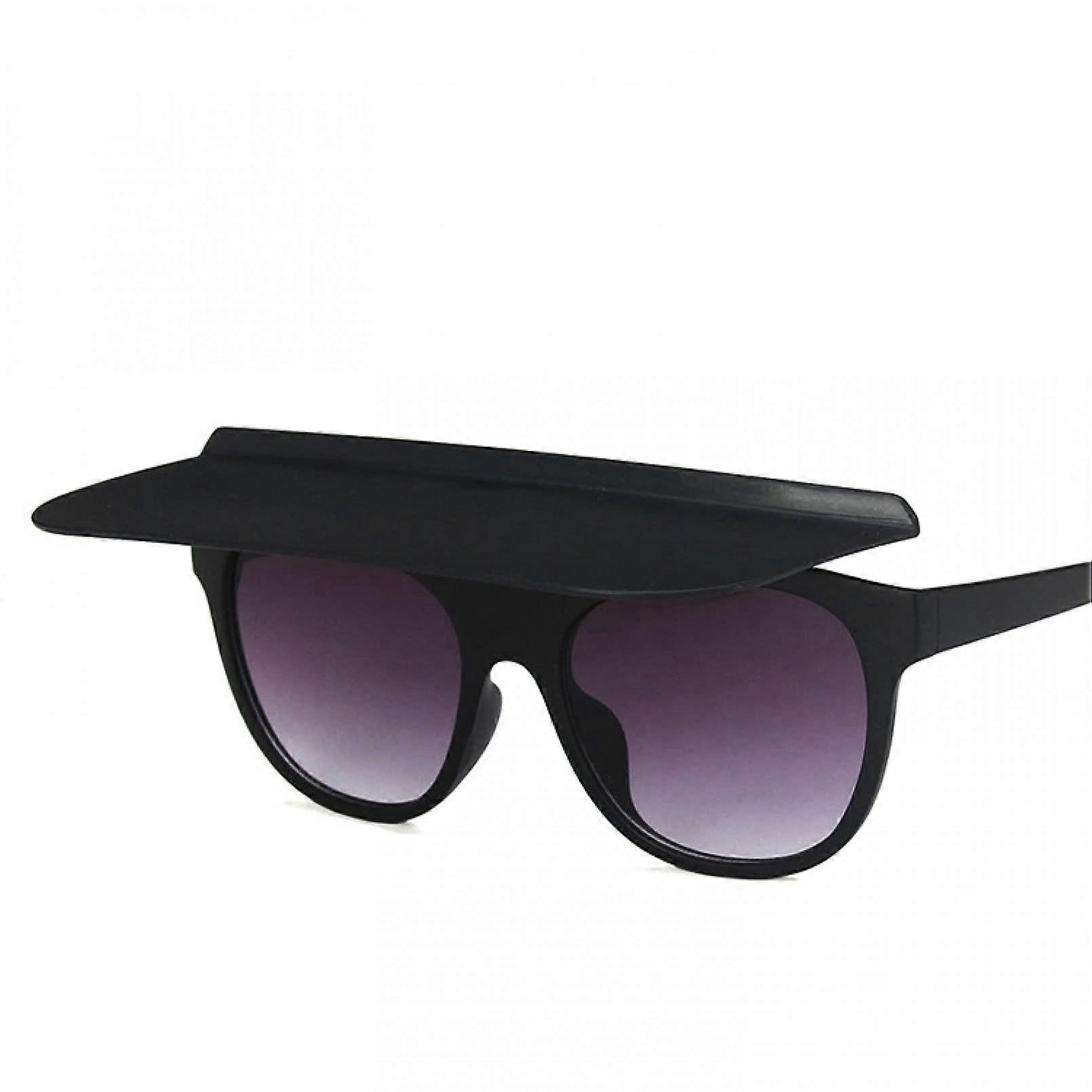 Retro Flip Sunglasses UV400 Gradient Lens Luxury Square Design for Women and Men, Travel Shade, Popular Color Options