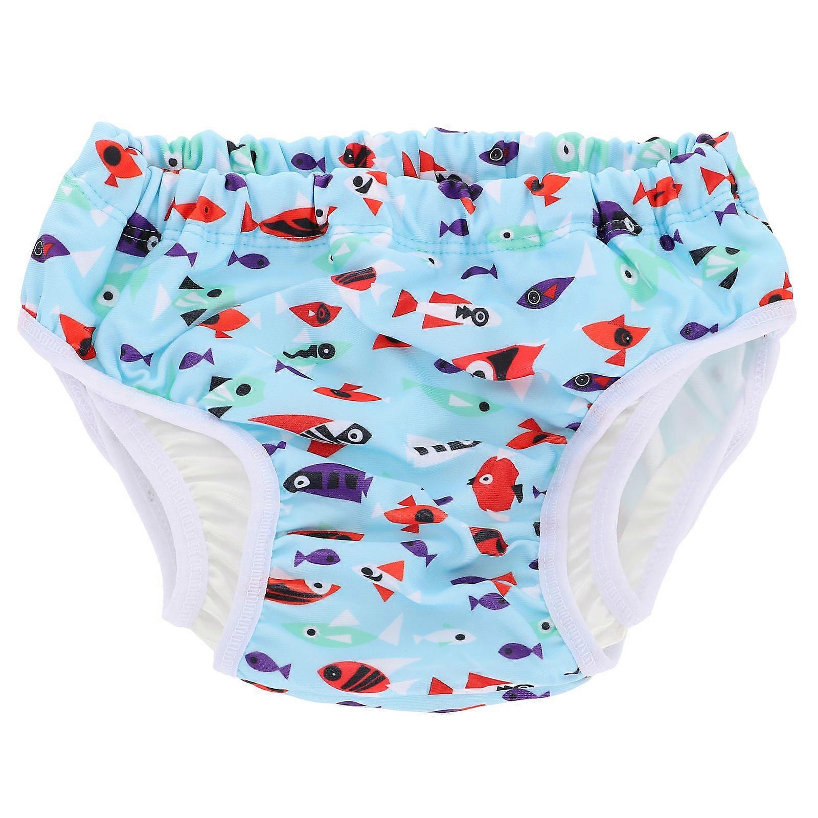 Leak-Proof Reusable Swim Diaper Chinlon Fitted Shape For Toddler Pee Training 1Pcs